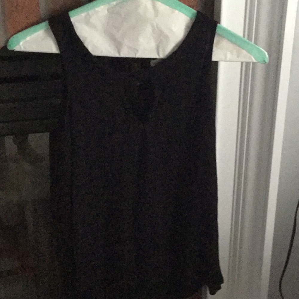 Black tank top